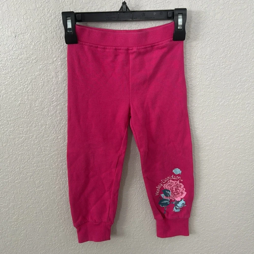 Harley-Davidson motorcycles hot pink baby girl 2t warmup outfit jacket pants